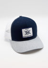 Original Trucker Hat- Navy/White/Grey