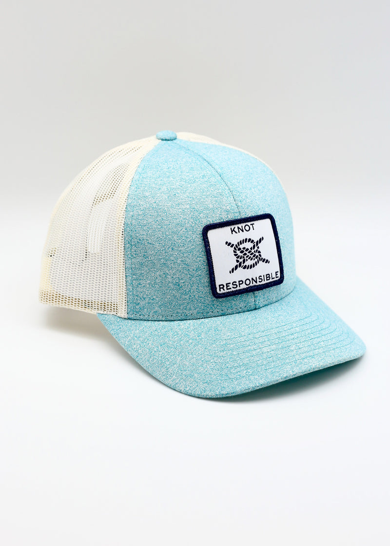 Low Pro Trucker Hat- Heather Teal (Pack of 3)