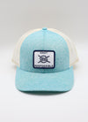 Low Pro Trucker Hat- Heather Teal (Pack of 3)