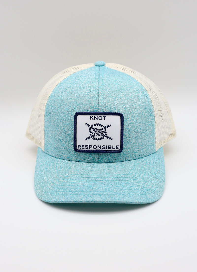 Low Pro Trucker Hat- Heather Teal (Pack of 3)