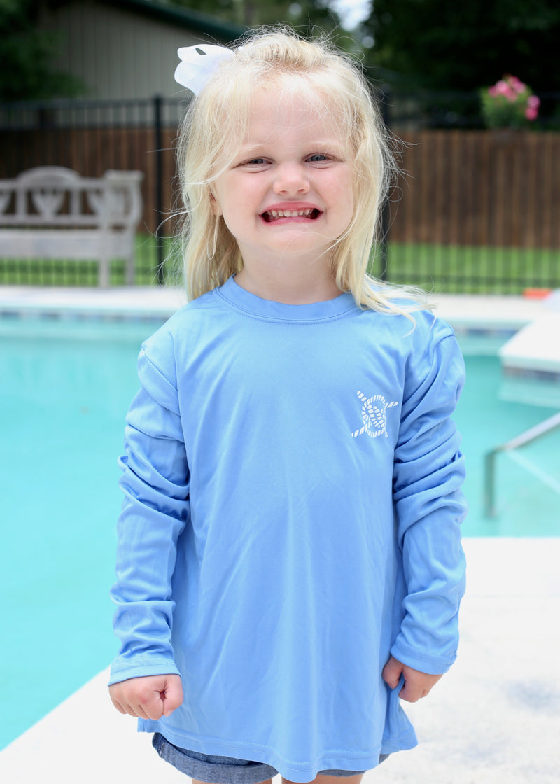 Classic Performance Long Sleeve Kids - Carolina Blue (Pack of 8)