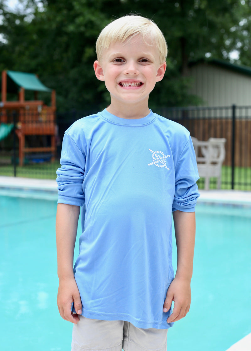 Classic Performance Long Sleeve Kids - Carolina Blue (Pack of 8)