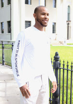 Sleeve Logo Performance Long Sleeve - White