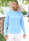 Chest Logo Performance Long Sleeve - Carolina Blue (8 Pack)