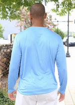 Chest Logo Performance Long Sleeve - Carolina Blue (8 Pack)