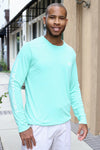 Sleeve Logo Performance Long Sleeve - Seafoam