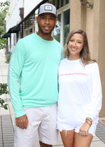 Sleeve Logo Performance Long Sleeve - Seafoam