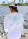 Island Collection Classic Logo Performance Long Sleeve - Aqua (8 Pack)