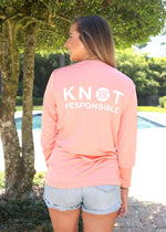 Stacked Logo Performance Long Sleeve - Coral (Pack of 8)