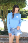 Stacked Logo Performance Long Sleeve - Carolina Blue (Pack of 8)