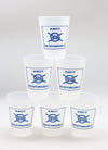 Classic Logo Frosted Cups- Set of 6