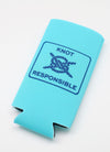 Classic KR Slim Can Koozie- Turquoise (Pack of 6)